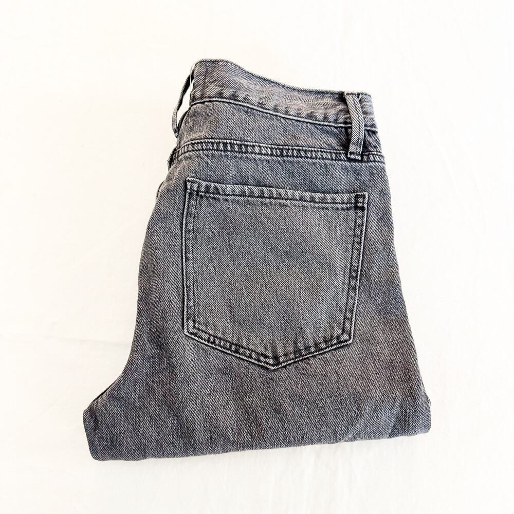 Frame Le Piper LPR252 Gray Charcoal Wash Straight Leg Denim Jeans Size 26